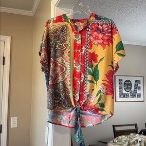 Umgee USA tie front top